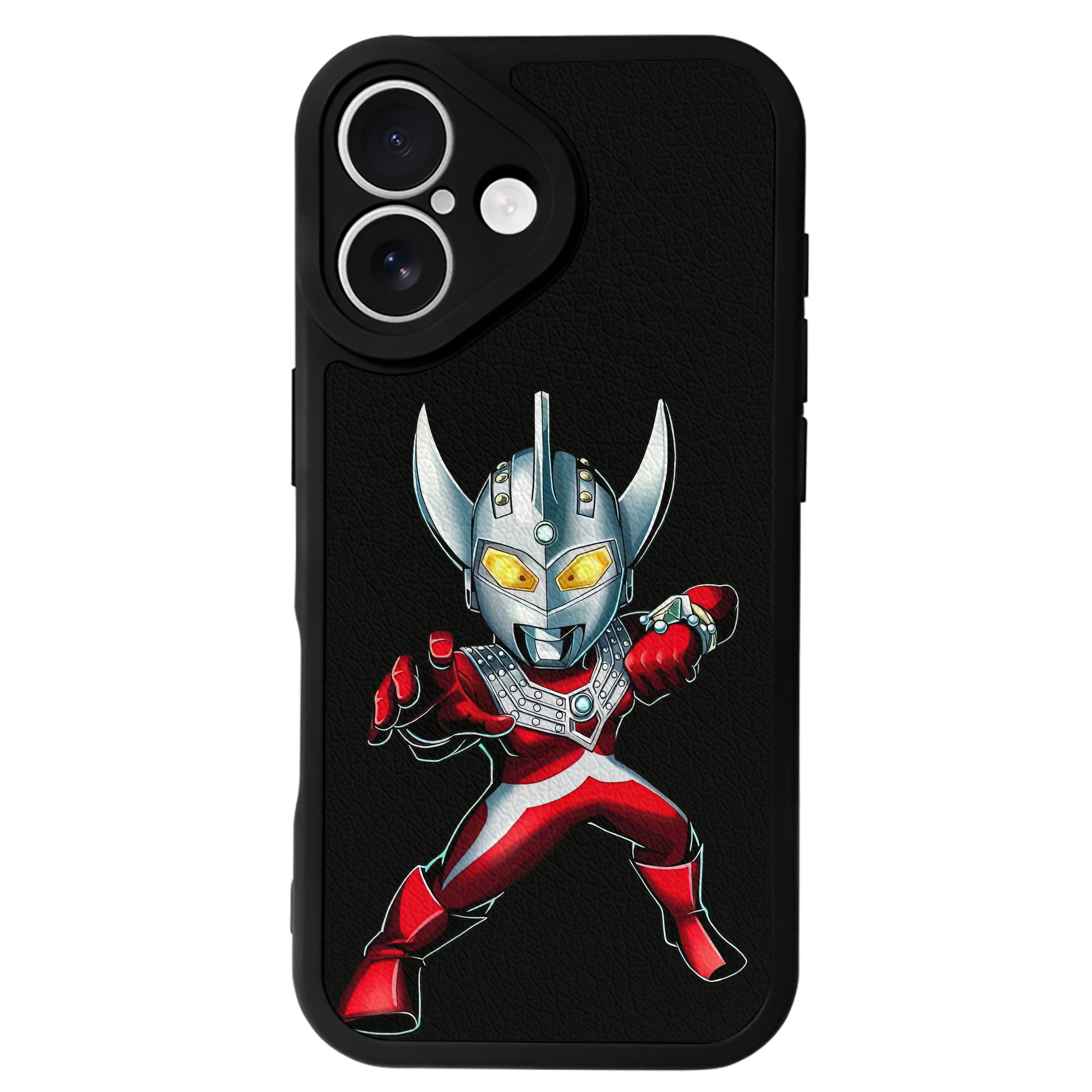 （画像用） ウルトラマン Ultraman 【iPhone 16シリーズ対応】シリコンスマホケース（レザー調） 材質：シリコン